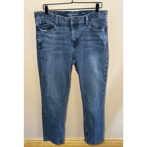 BANANA REPUBLIC Men's 36 X 28 Legacy Slim Fit Jeans Medium Wash Stretch Denim